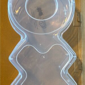 Way To Celebrate Valentine's Day Bow Container, Clear, 9"  XO